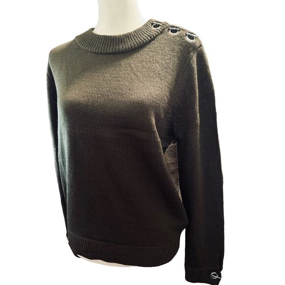 Evidnt Los Angeles ASOS Olive Wool Blend Sweater, Size M, NWOT - Picture 1 of 9